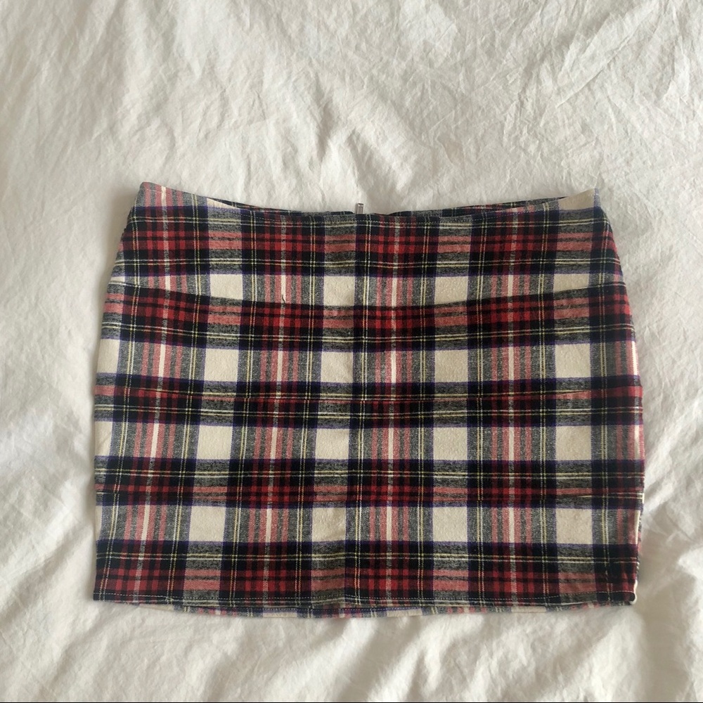 90’s Tartan Plaid Mini Skirt